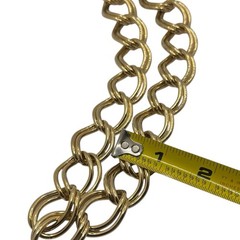 Unbranded Chunky Double Link Collar Necklace Toggle Clasp Maximalist Mob Wife