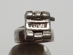Vintage Red tiger’s eye & Ocean Jasper 925 Silver Bracelet Women 7″ 30g