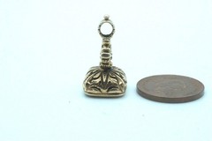 ANTIQUE ENGLISH GEORGIAN 15K GOLD CITRINE SEAL FOB CHARM c1830 – LONDON HOUSE