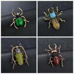 Insect Bumble Bee Brooch Bee Jewelry Gold Color Enamel Brooch Rhinestone Jewelry