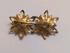 Lot Of 8 Vintage Brooches/Pins Of Various Colors And Materials