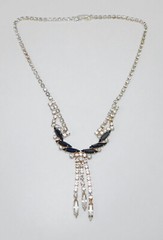 Brilliant Crystal & Jet Rhinestone Necklace