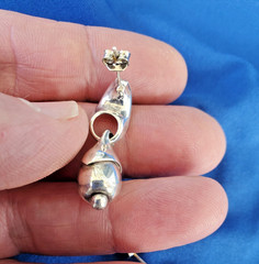 ORIGINAL Designer 925 Sterling Silver Dangle Drop Earrings Jewelry Gift Woman