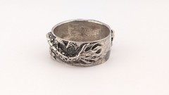 Vintage Dragon Ring Sterling Silver Chinese Asian Style Wrap Around Size 11.25