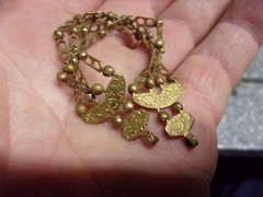 H189 vintage jewelry lot RED super nice