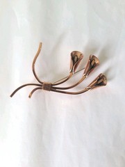 Vintage RENOIR Solid Copper Easter Calla Lily Pin Flowers Design Brooch Mid Cent
