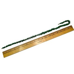 Vintage Green Aventurine Irregular Nugget Goldtone Bead Necklace