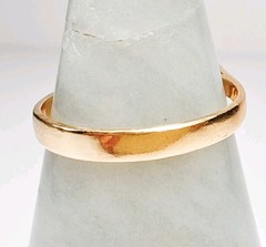 Antique 13/14K Gold Huge Strawberry Quartz Ring 21x11mm Oval Size 6.75 5.8 Grams