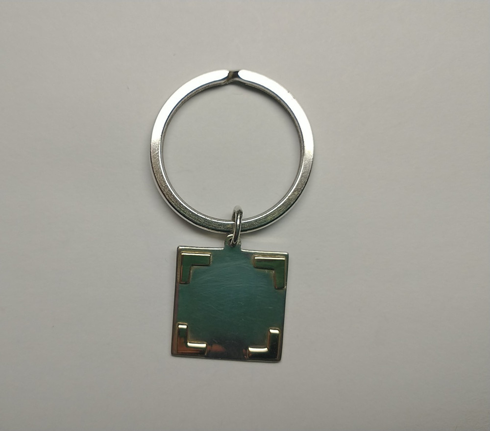 Leonore Doskow Key Ring ~ 925 Sterling Silver and 14kt Gold ~ Engravable