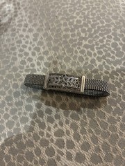 JUDITH JACK Vintage Mesh Stretch Bracelet Sterling Silver and marcasites (80-90)