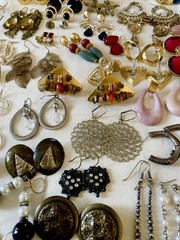 Huge 251 pairs Earrings Pierced Mixed Stud Dangle Chandelier Hoop
