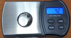 Estate 925 Sterling Silver Filigree Dome Heart Ring Size 8