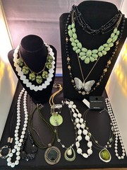 Vintage To Modern Costume Jewelry Lot 100% Wearable Or Resell Necklaces + J24
