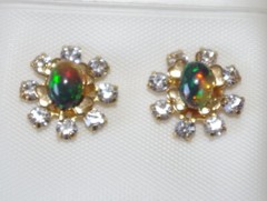 VINTAGE GORGEOUS 12MM CZ SEED FLOWER JACKETS FOR EARRINGS USE W ANY STUDS