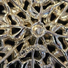 Vintage Sarah Coventry Evening Snowflake Signed Rhinestone Brooch Pin 1960-1969