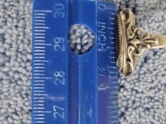 Wheeler MFG Old Pawn 925 Sterling Silver Vintage Hematite Ring Sz 9