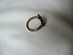 VINTAGE 1970-80s MARCASITE RING STERLING SILVER STAMPED 925 SZ 5.25