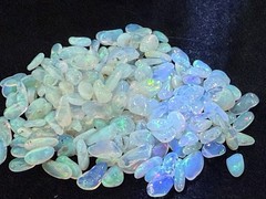 50 Carat Lot Natural Ethiopian Welo Opal Chips – Vibrant Multicolor Fire Play –