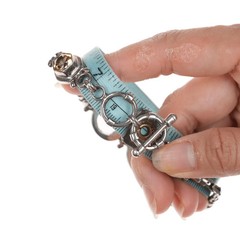 7.75″ Retro Sterling byzantine gemset bracelet