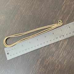 1/20 12K Gold Filled Double-Strand Snake? Chain Choker Approx 15.5″L & 41g