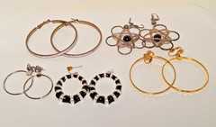 Lot of 5 of Pairs Vintage Unbranded Fashion Earrings