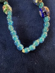Vintage Murano Millefiori GraduatedGlass Bead Necklace Italian Art Glass 26” FAB