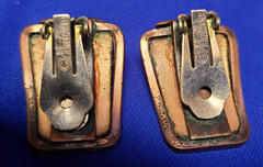 Vintage Renoir Matisse Copper Bracelet Earrings Set