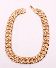 Vintage Trifari Gold-Tone Statement Necklace Chunky Collar Bib Gorgeous! Career
