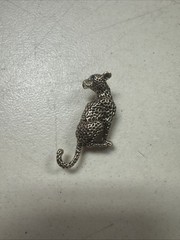 Green Eyed Leopard Brooch 1.82″ X 1.05″ m12