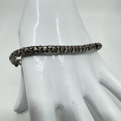 Vintage Sterling Silver India Hollow Snake Chain Bracelet 5mm – 14g – 8.25”