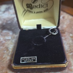 Medici Sterling Silver Stick Pin, Silver Tone, Unisex, No Stone