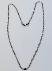 DaneCraft Tarnish Free 925 Sterling Silver Flat Round Link Necklace 18”