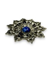 1960s ART Mode Art Arthur Pepper Multi Color Silver Tone Brooch