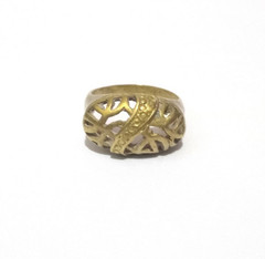 VINTAGE ANCIENT RING WITH ROMAN TOUCH NEAR EASTERN GILDING EXTREMELY INCREDIBLY