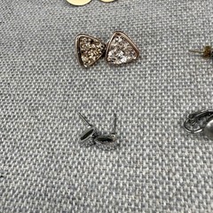 Vintage Earring Lot Clip Ons Pierced Screw Back Dangle Hoops 15 Pair