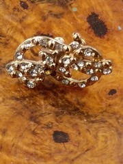 BABY PHAT Post EARRINGS W/Rhinestones 1990’s