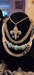 Vintage Mod Silvertone Jewlery Lot Of 37. 5LBS+.17 Signed Monet Avon…