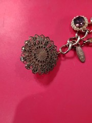 FABULOUS ESTATE KD JUDY LEE PURPLE LAVENDER~AB VTG RS LG BRACELET 😍🔥