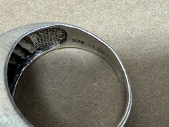 Vintage Sterling Silver RJ Avon Sz 11.25 Ring 7.6g