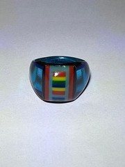 BOB DODD VINTAGE HANDCRAFTED CELLULOID RING