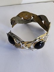 Ruth Rosenfeld Mixed Metal Onyx Bracelet