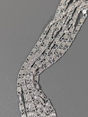Vintage Silver Tone 7 Chain Choker Necklace Byzantine Classic MCM 15.5 in