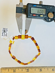 Genuine Baltic Amber Bracelet Vintage Butterscotch Egg Yolk Honey Cognac Polish