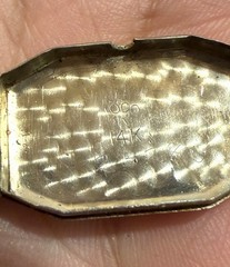 1920’s LADY IOCO 14K WHITE GOLD & SAPPHIRE WATCH W/ ORIGINAL 1/20 GF BAND -RARE!