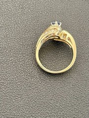 18KT Yellow Gold 0.94CT Sapphire and 0.60CTW Diamond Ring. Size 7 (R105)