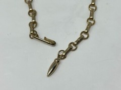 Unique Vintage Goldtone OVAL Link Choker 16-18″ Necklace