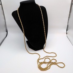 Napier Signed 1/20 12k GF Gold Filled Extra Long Twist Rope Chain 58.5in 42.37g