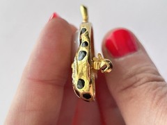 Vintage Owl Brooch Bird Pin Faux Pearl Belly Gold Tone W/ Rhinestones 2.5”