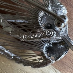 Vintage Boucher Brooch Pin 3.1 Inch Detailed Open Wire Work Leaves Silver Signed