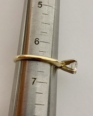 Vintage Solid 14k Yellow Gold Diamond Ring Estate, Natural Diamond, Antique 0.68